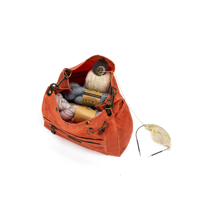 della Q Maker's Canvas Rucksack - Orange - Extra Image
