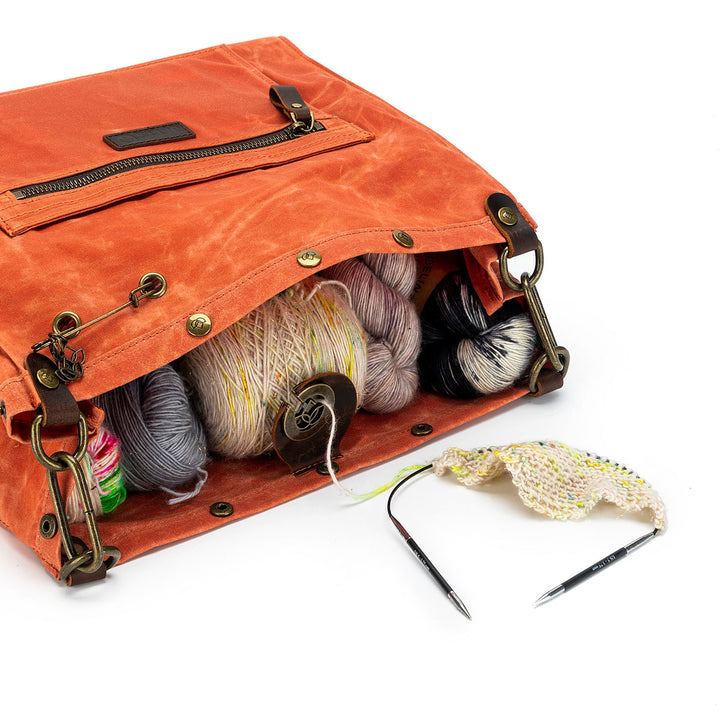 della Q Maker's Canvas Rucksack - Orange - Extra Image