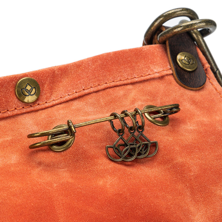 della Q Maker's Canvas Rucksack - Orange - Extra Image