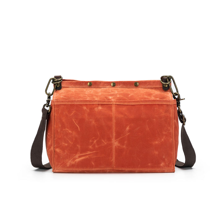 della Q Maker's Canvas Rucksack - Orange - Extra Image