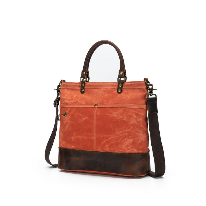 della Q Maker's Canvas Tote - Orange - Extra Image
