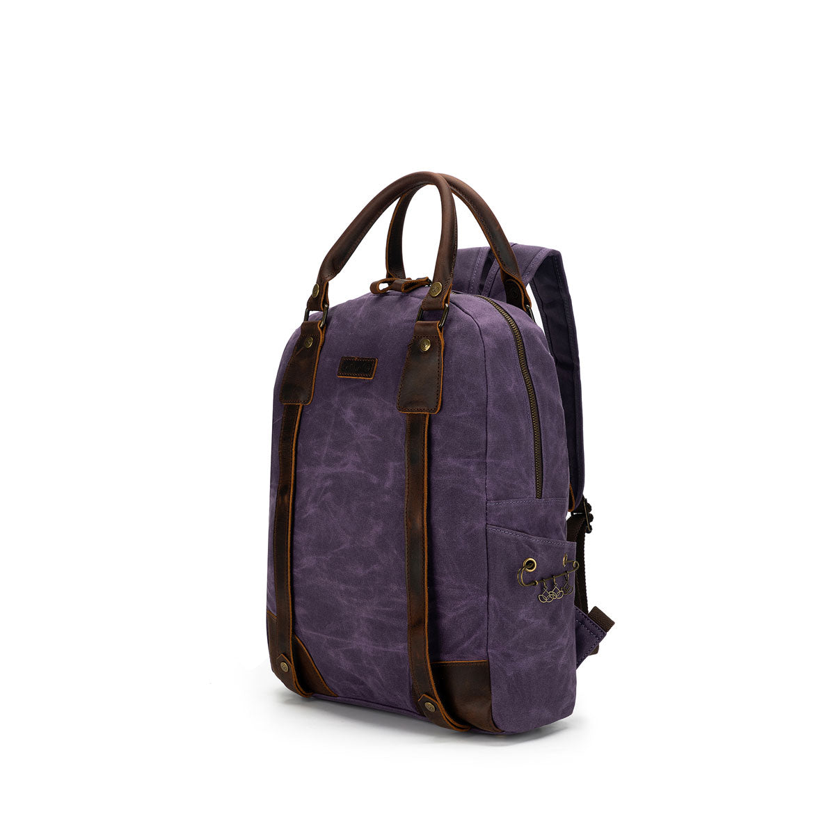 della Q Maker's Canvas Backpack - Purple - Extra Image