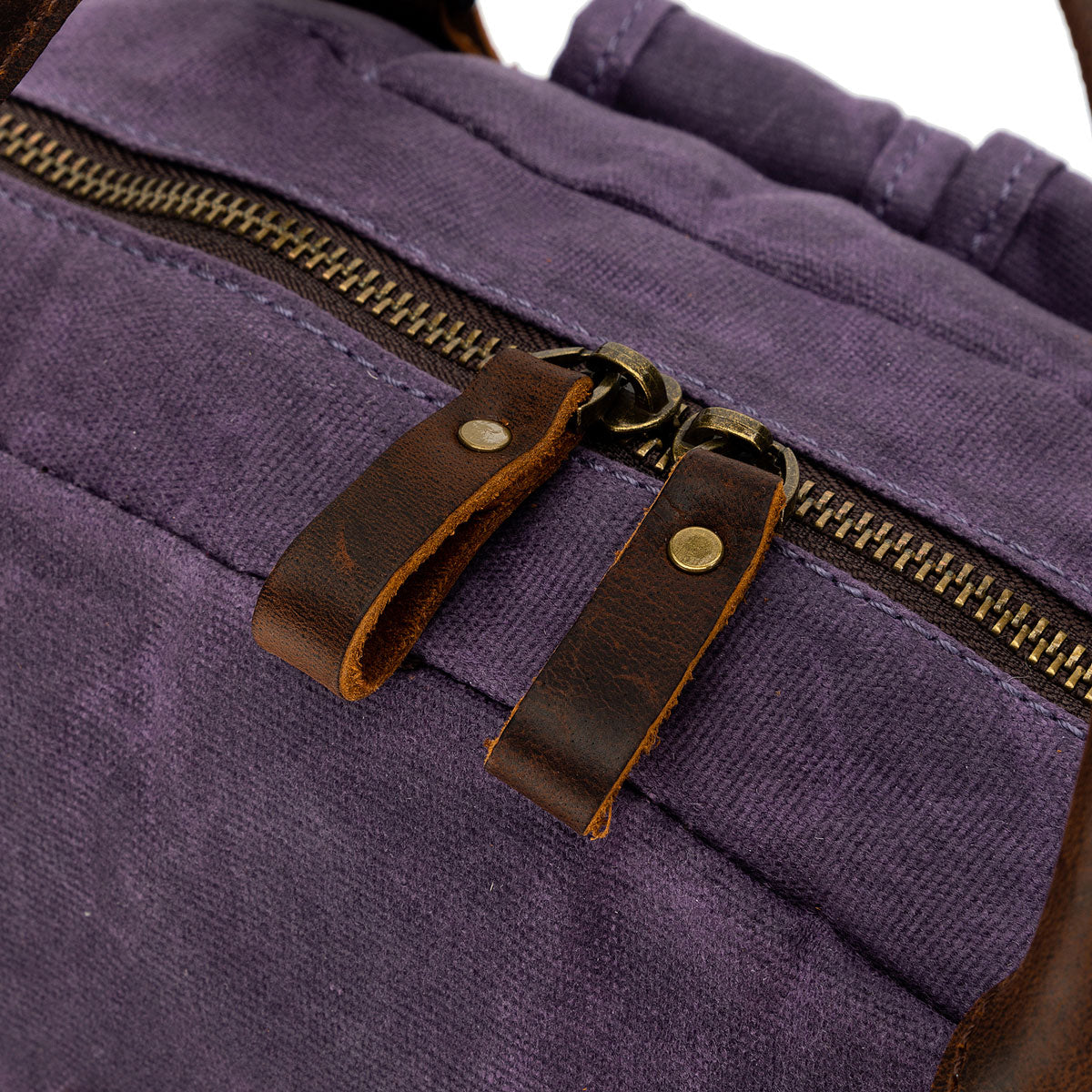 della Q Maker's Canvas Backpack - Purple - Extra Image