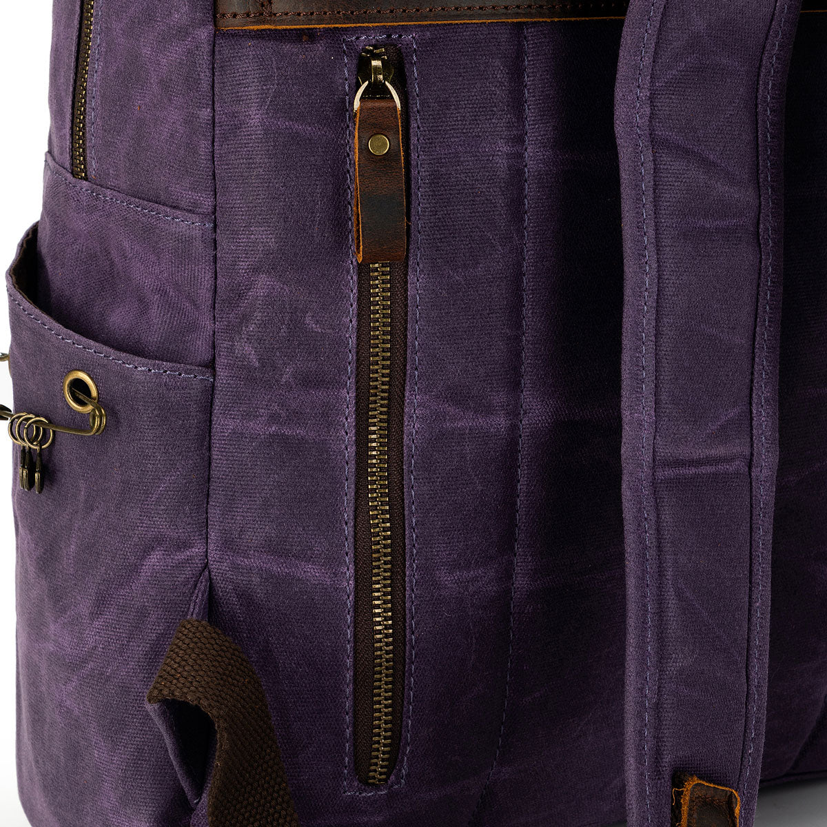 della Q Maker's Canvas Backpack - Purple - Extra Image
