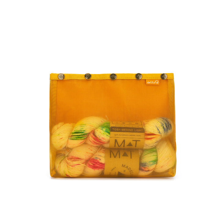 della Q Maker's Mesh Tote - Mustard - Extra Image