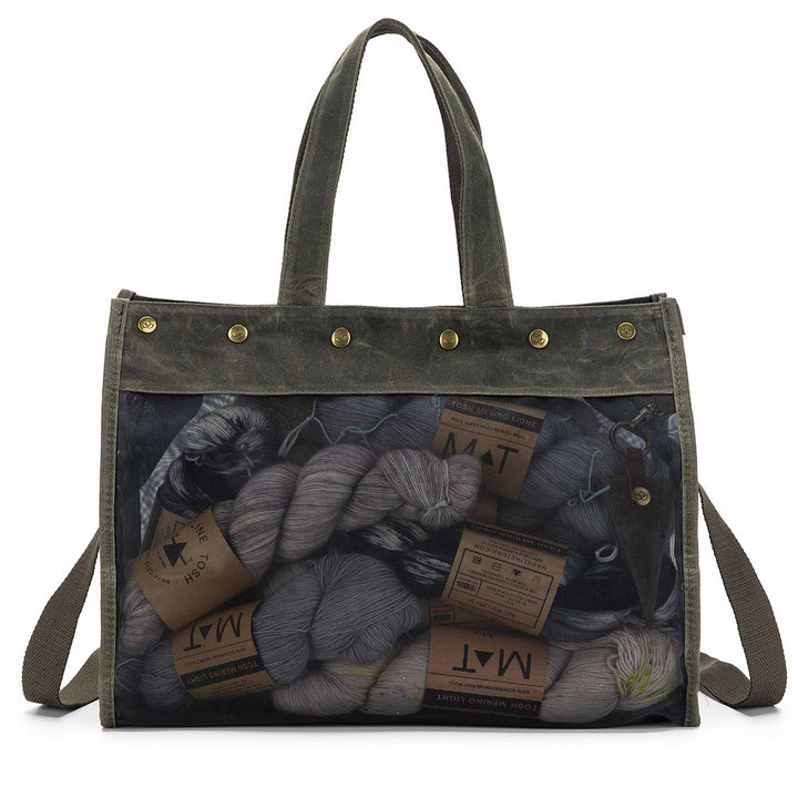 della Q Maker's Mesh Tote - Olive - Extra Image