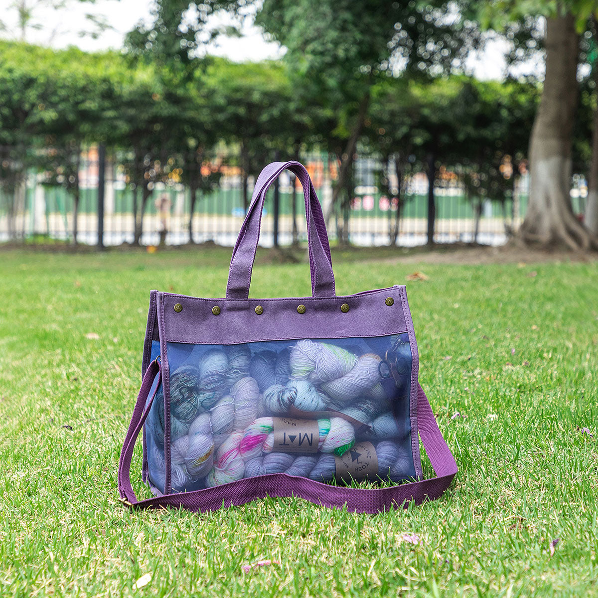 della Q Maker's Mesh Tote - Purple - Extra Image