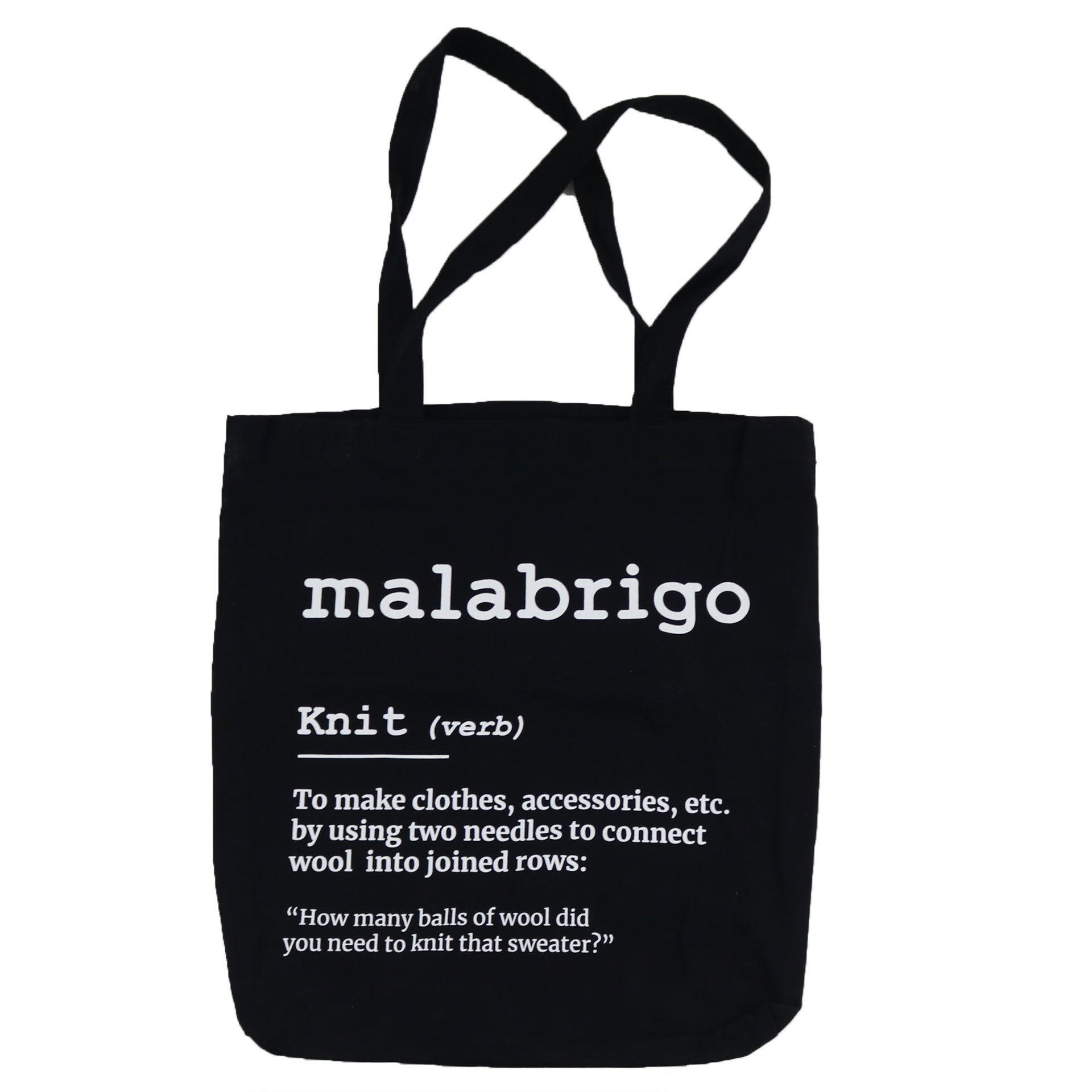 Malabrigo Tote Bags - Tote 'Definition' Black - Zoom Image