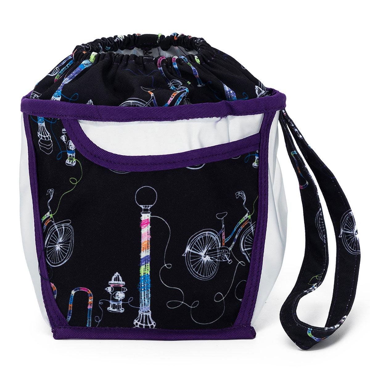 della Q Chicken Boots Clear Wristlet - Yarn Bombing - Extra Image