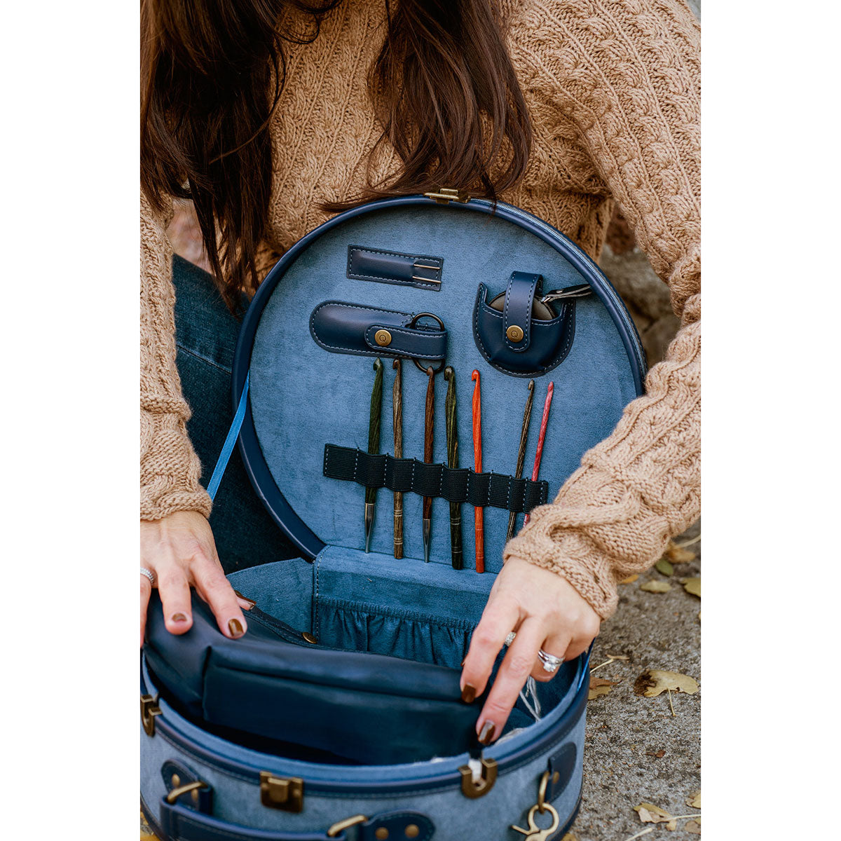 della Q Maker's Hat Box - Indigo - Extra Image
