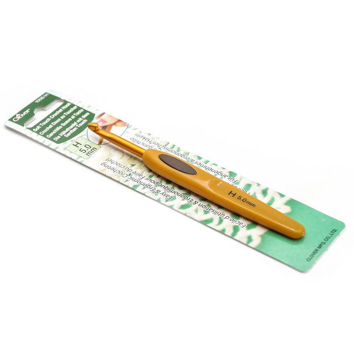 Clover Soft Touch Crochet Hooks - Aluminum Needles - Size H (5.00mm) - Extra Image