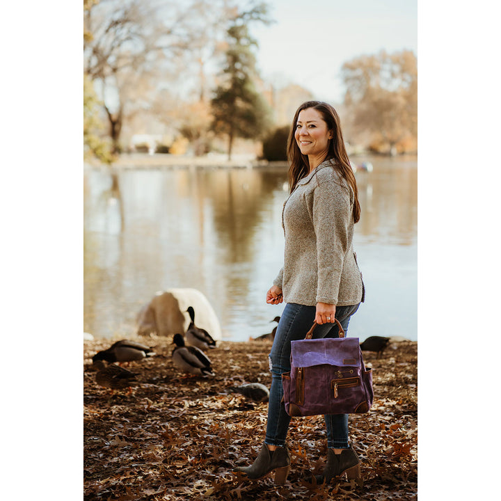 della Q Maker's Midi Backpack - Purple - Extra Image
