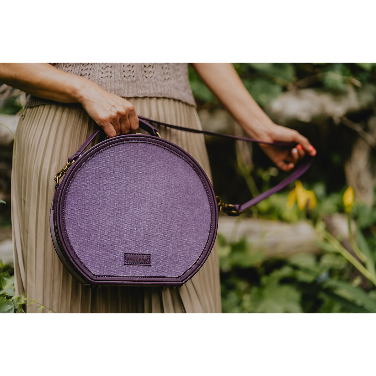 della Q Maker's Hat Box - Plum - Extra Image