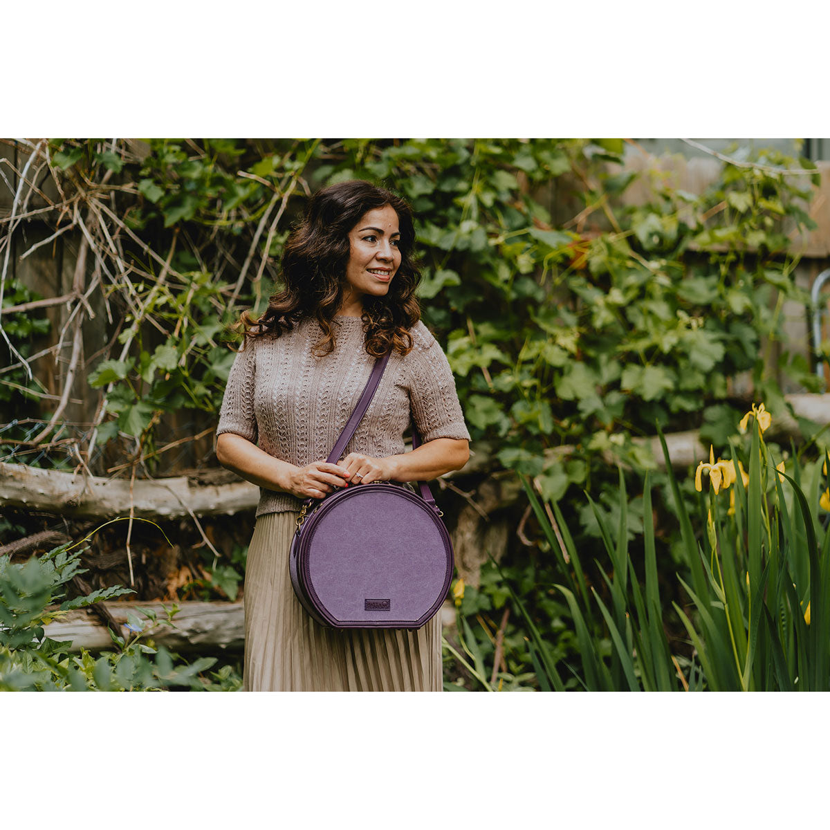 della Q Maker's Hat Box - Plum - Extra Image