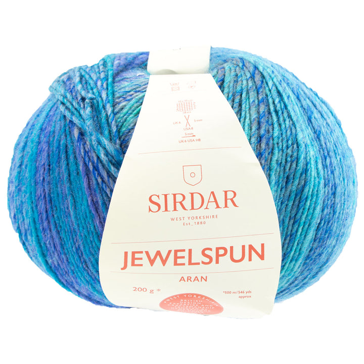 Sirdar Jewelspun Yarn - 854 Turquoise Sky - Extra Image