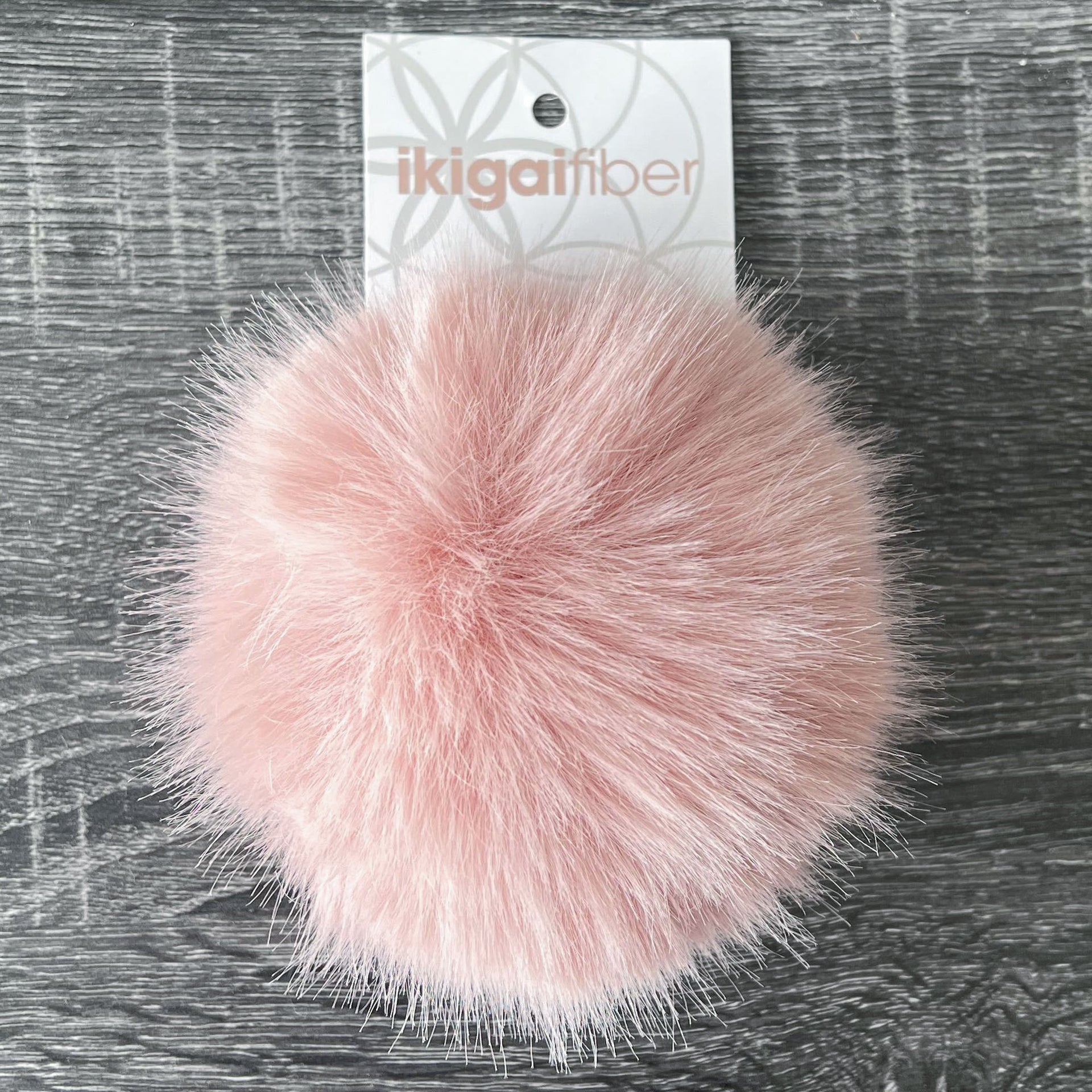 Ikigai Fiber Faux Luxe Pom Poms - Xl Lux Blush - Zoom Image