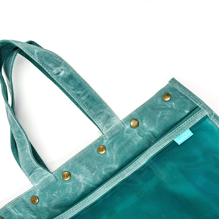 della Q Maker's Mesh Tote - Teal - Extra Image