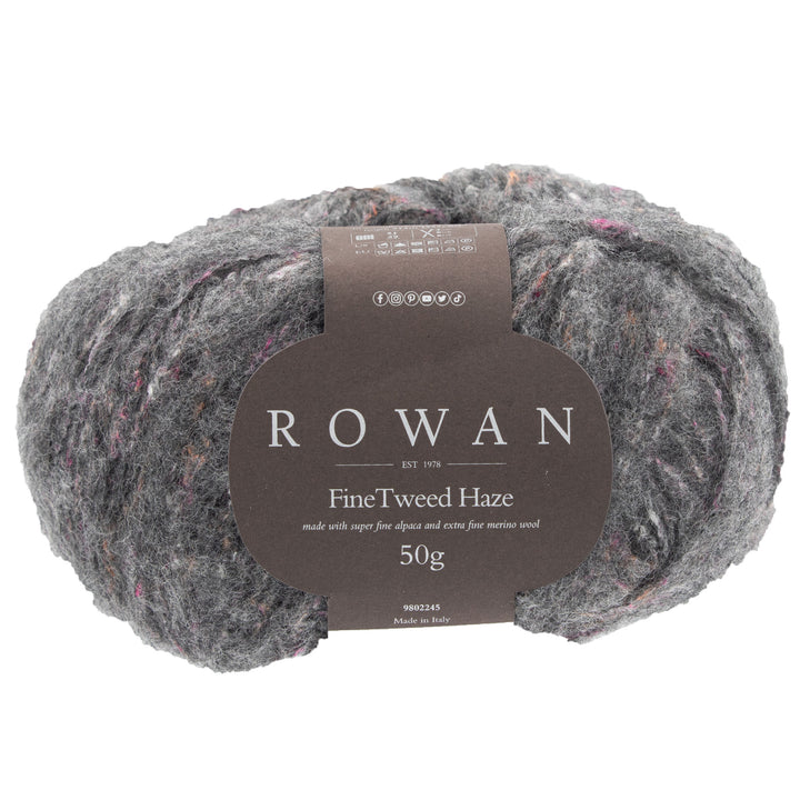 Rowan Fine Tweed Haze Yarn - 008 Ash - Zoom Image