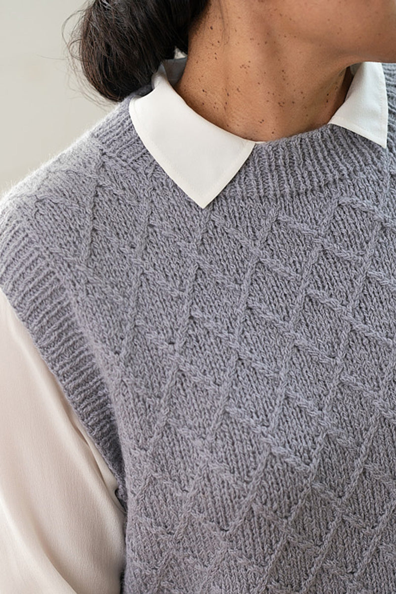Berroco Talara Patterns - Morel Vest - PDF Download - Extra Image