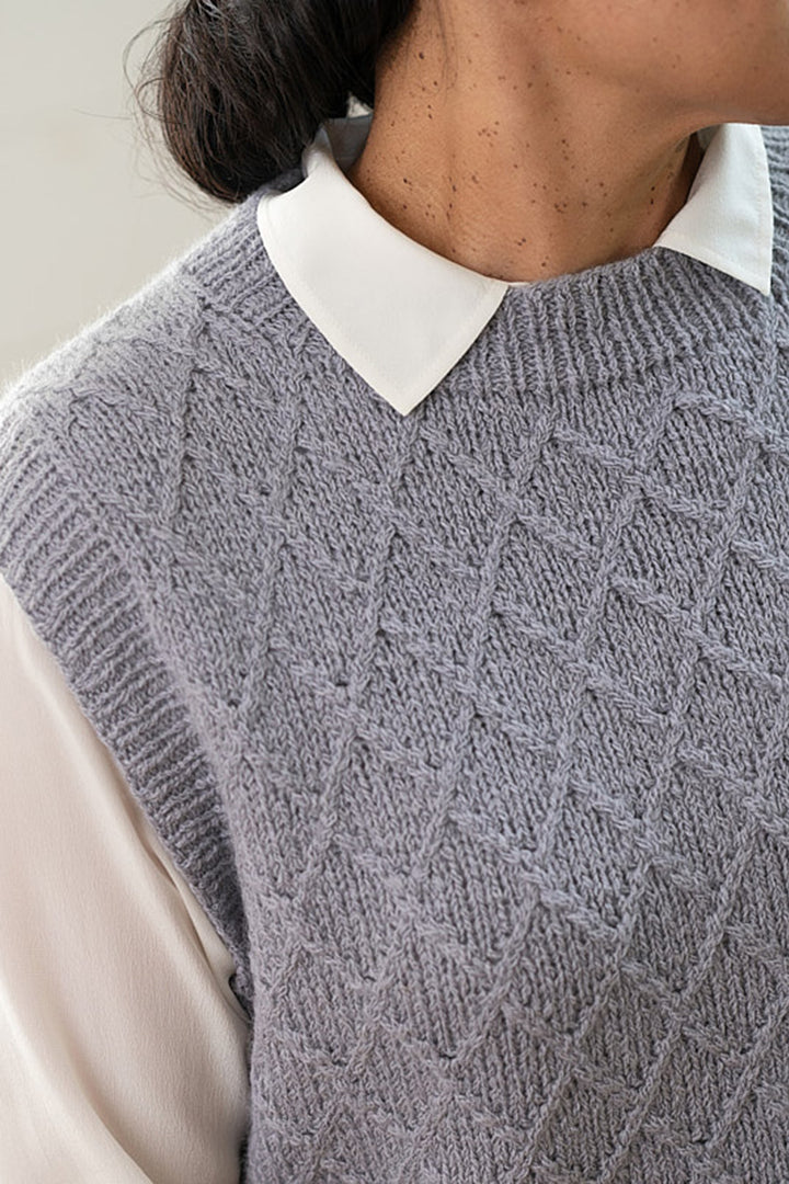 Berroco Talara Patterns - Morel Vest - PDF Download - Extra Image