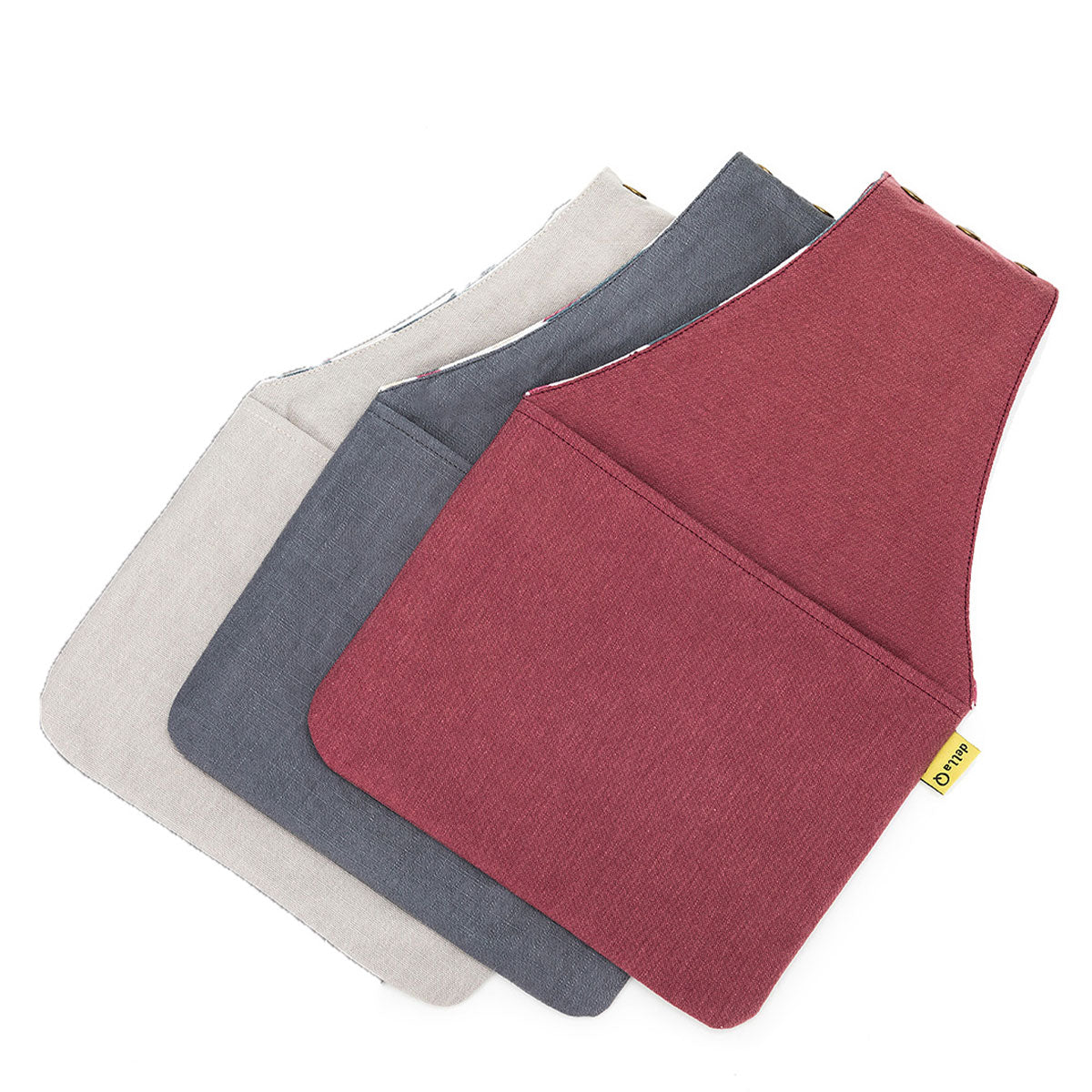 della Q Nora Wrist Bag - 1300-1 - *Linen - Wine - Extra Image