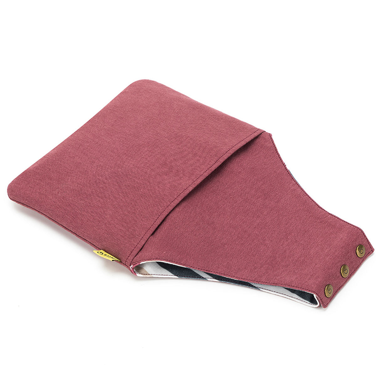 della Q Nora Wrist Bag - 1300-1 - *Linen - Wine - Extra Image