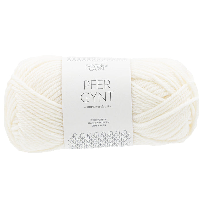 Sandnes Garn Peer Gynt Yarn - 1002 White - Zoom Image