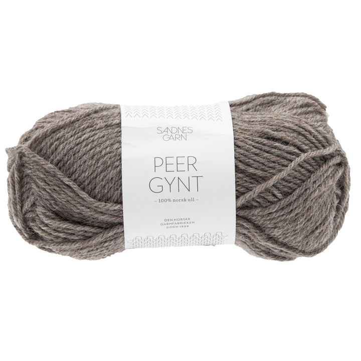 Sandnes Garn Peer Gynt Yarn - 2652 Medium Brown Heather - Zoom Image