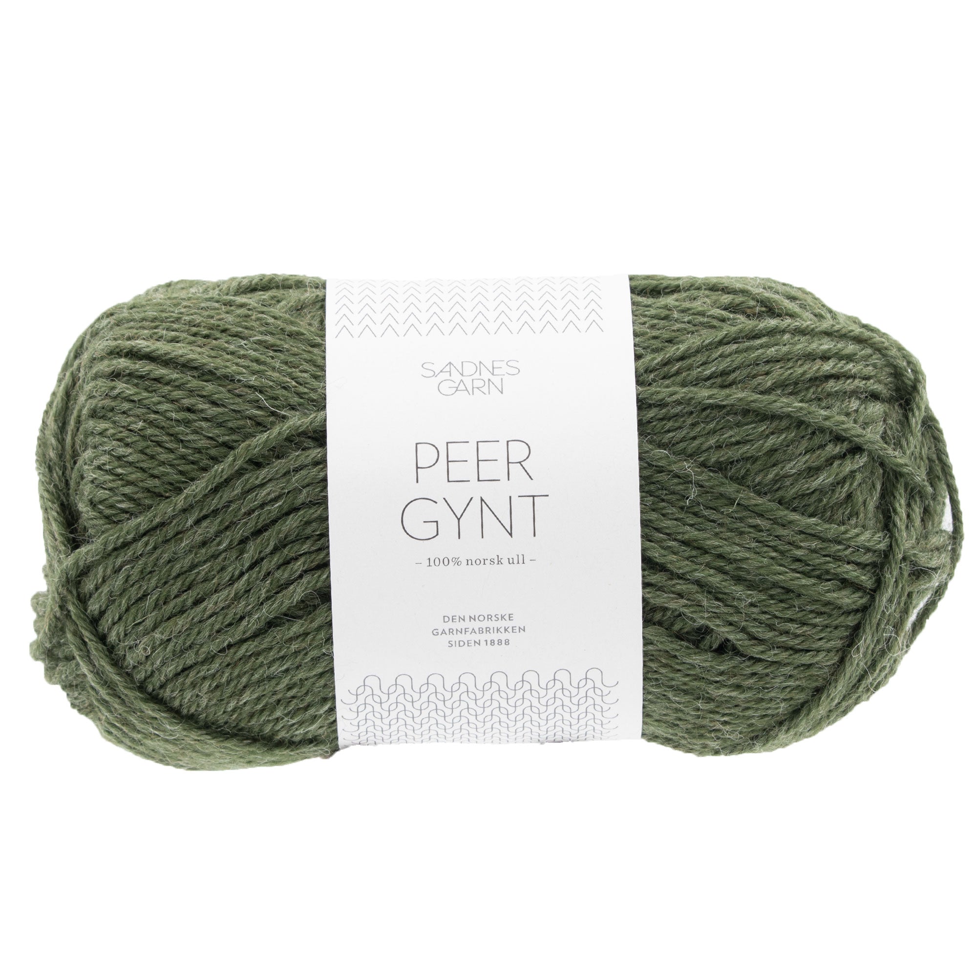 Sandnes Garn  Peer Gynt Yarn - 9572 Dk Green Heather - Zoom Image