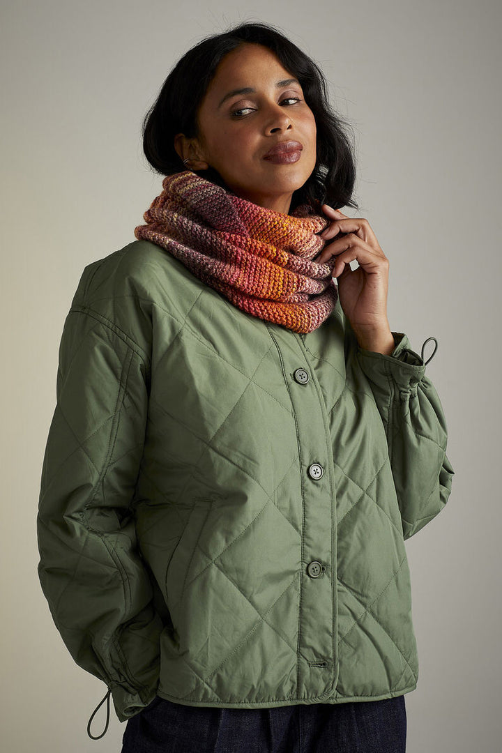 Sirdar Jewelspun Patterns - 10729 Sunset Stroll Snood - PDF Download - Extra Image