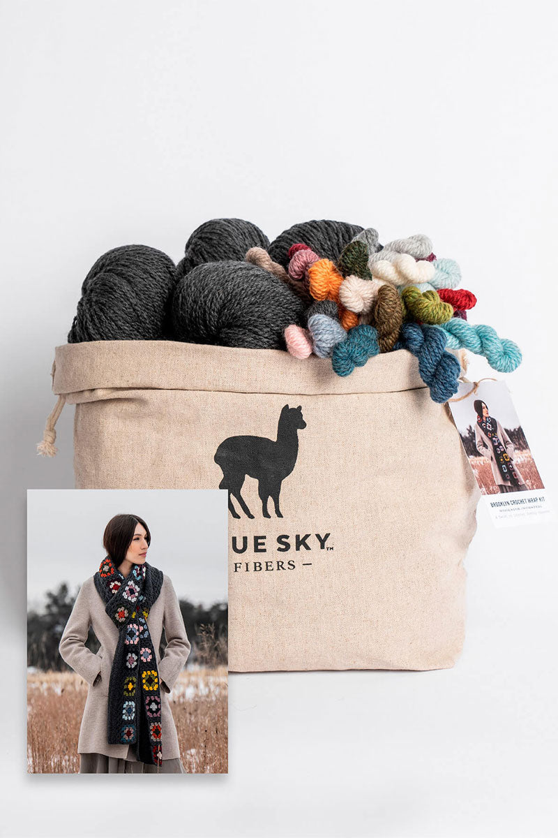 Blue Sky Fibers Kits - Brooklyn Crochet Wrap Kit - Extra Image