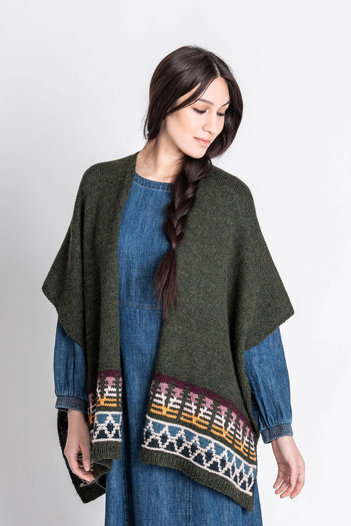 Blue Sky Fibers Kits - Woodland Ruana Kit - Extra Image