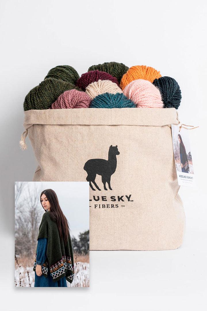 Blue Sky Fibers Kits - Woodland Ruana Kit - Extra Image