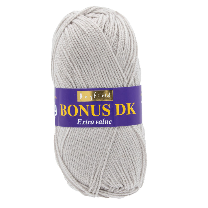 Hayfield Bonus DK Yarn - 615 Pearl Grey - Zoom Image