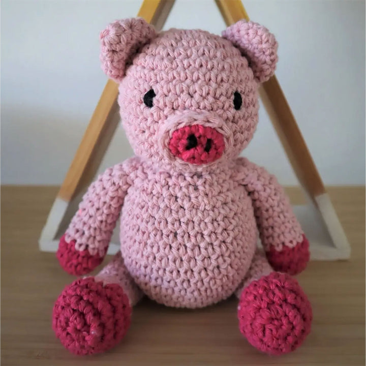 Hoooked Plush Crochet Toys - Piglet Maggie - Zoom Image