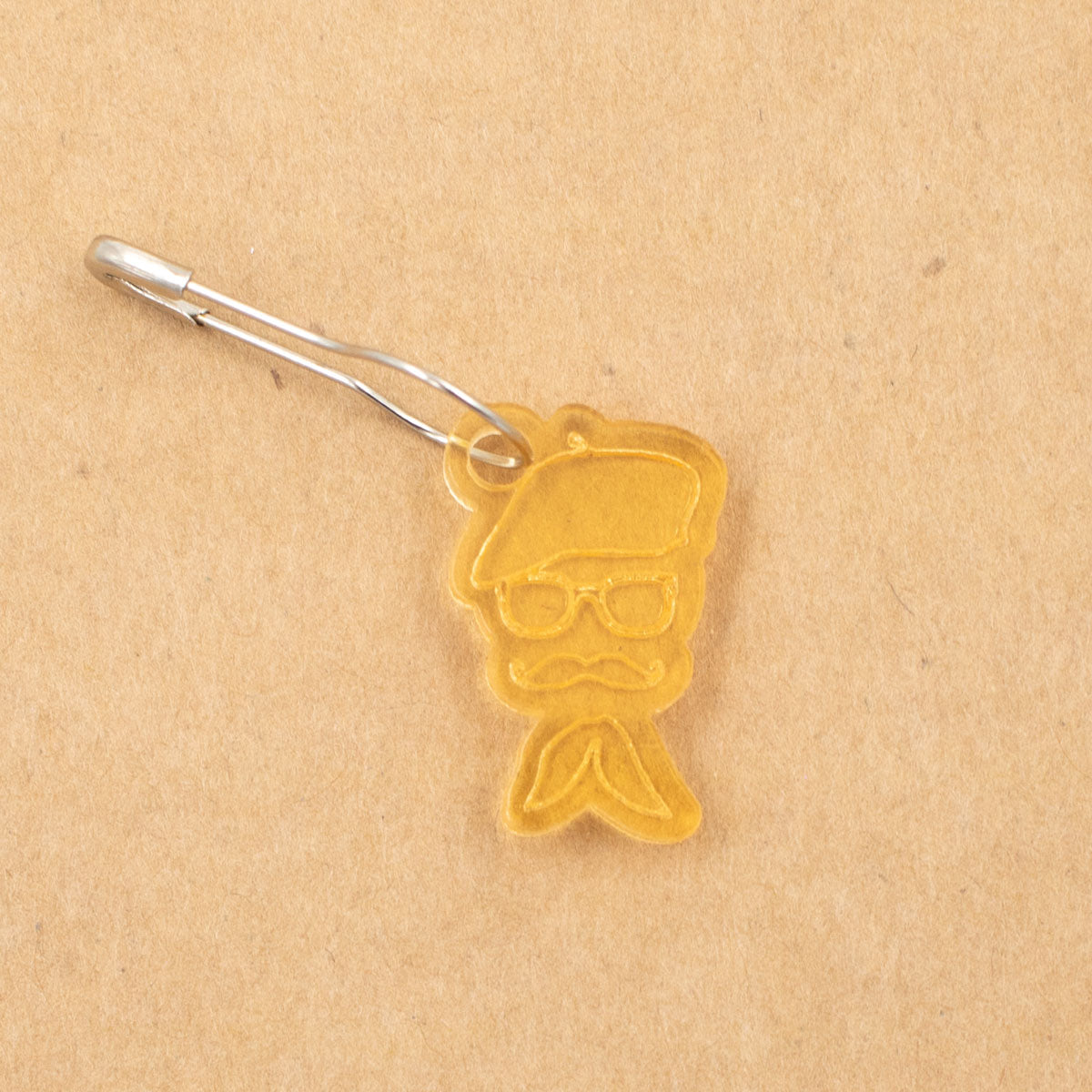 Birdie Parker Stitch Markers - French Man - Extra Image