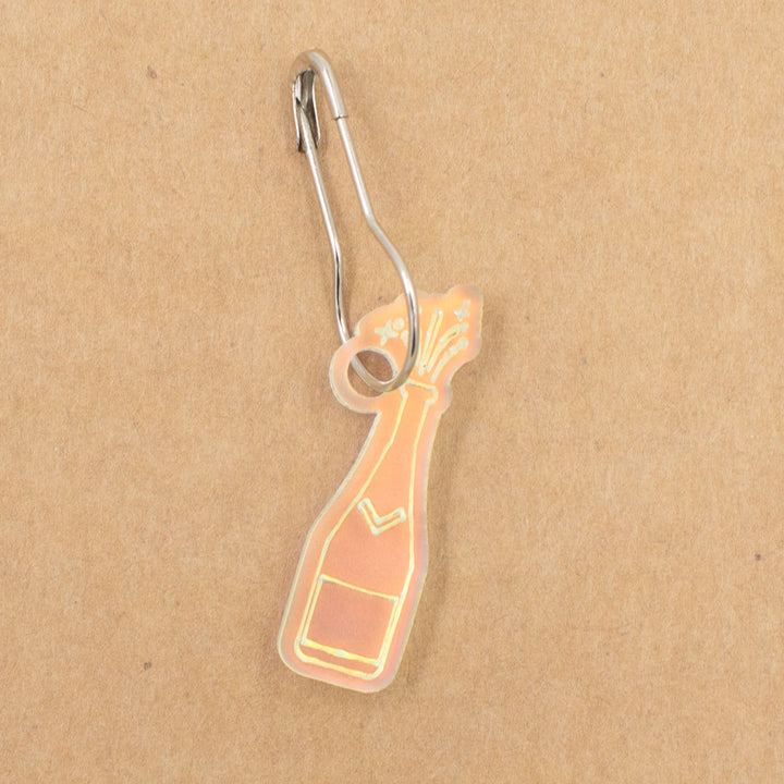 Birdie Parker Stitch Markers - Champagne Bottle - Extra Image