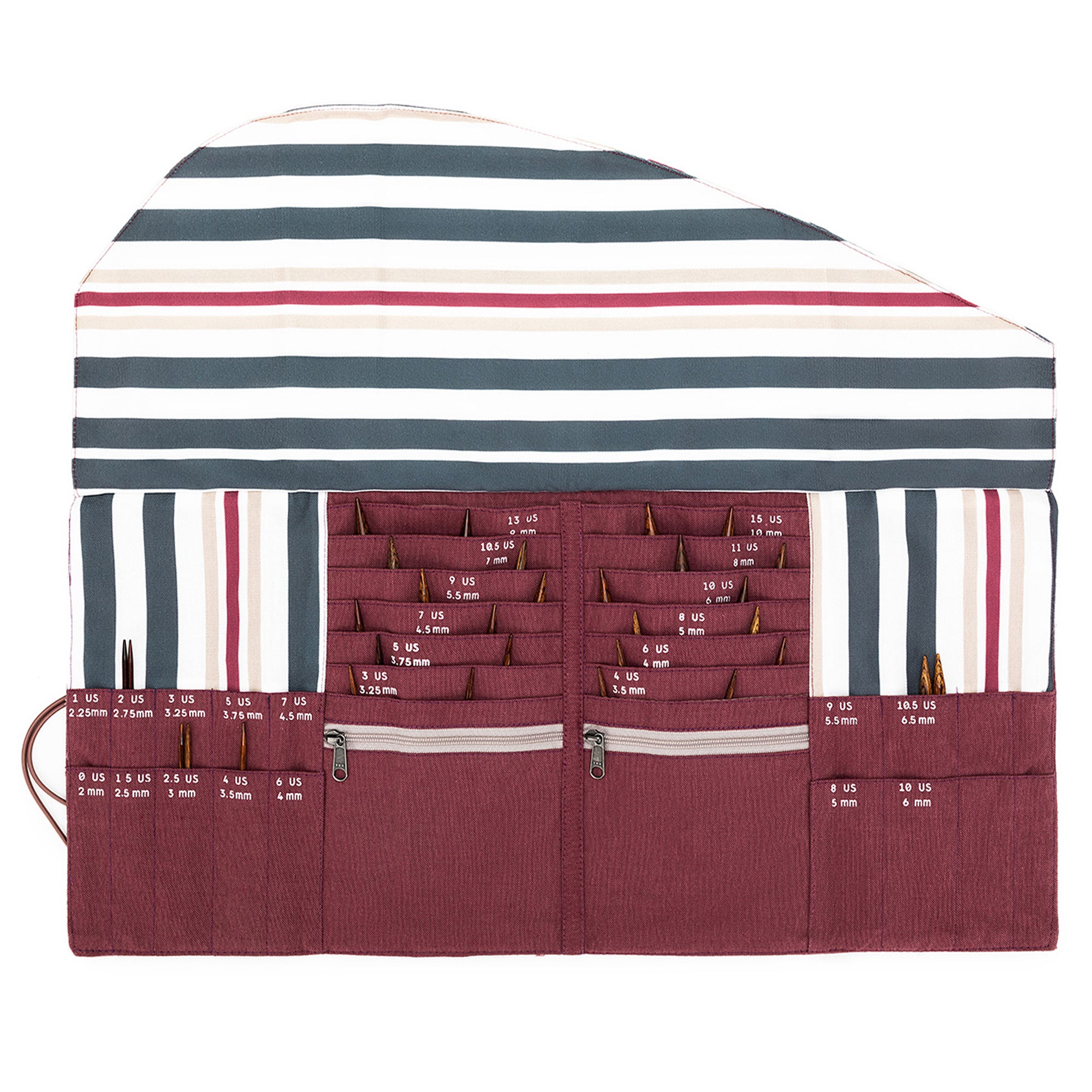 della Q DPN + Circular Case - 1136-1 - *Linen - Wine - Zoom Image