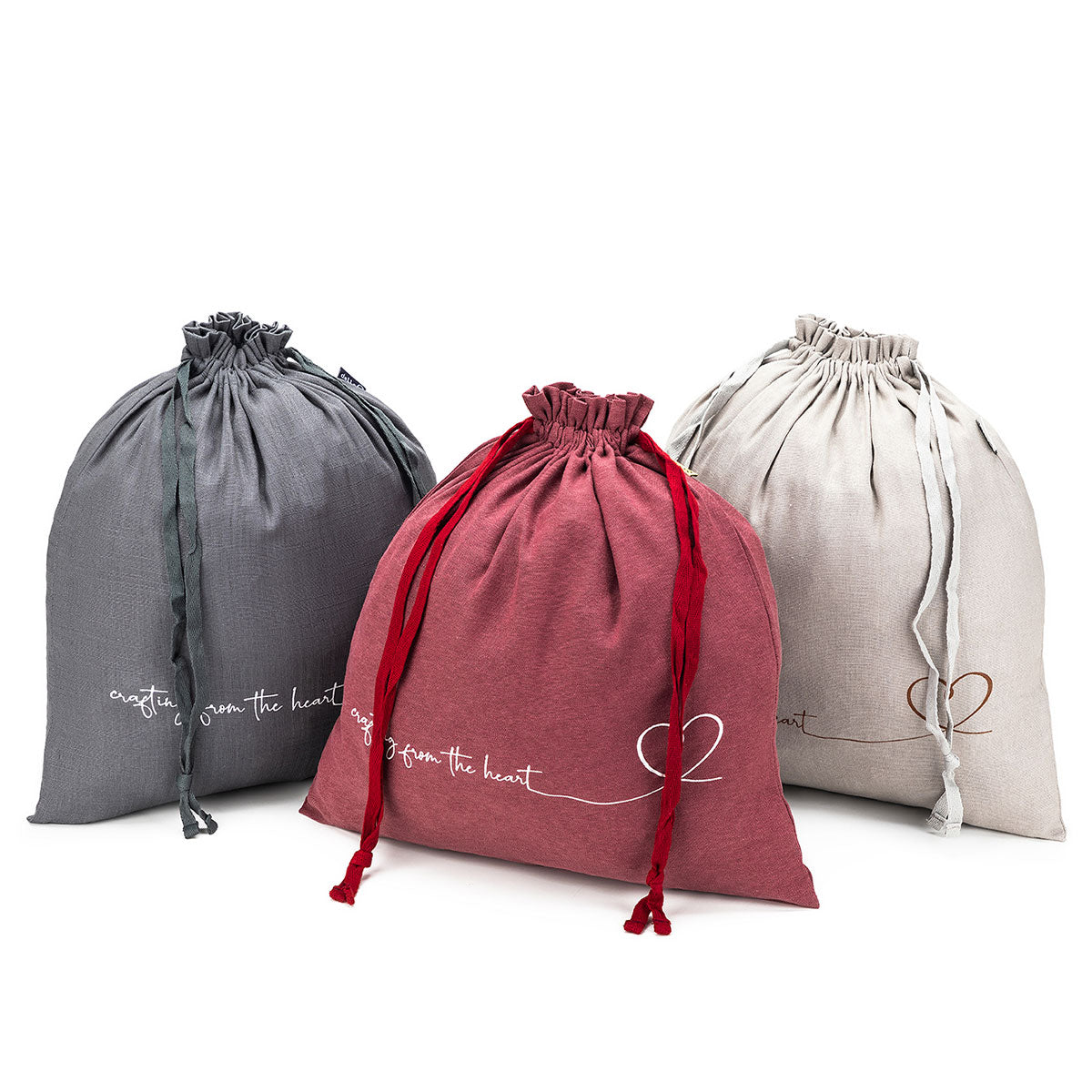 della Q Large Eden Project Bag - 119-2 - *Linen - Wine - Extra Image