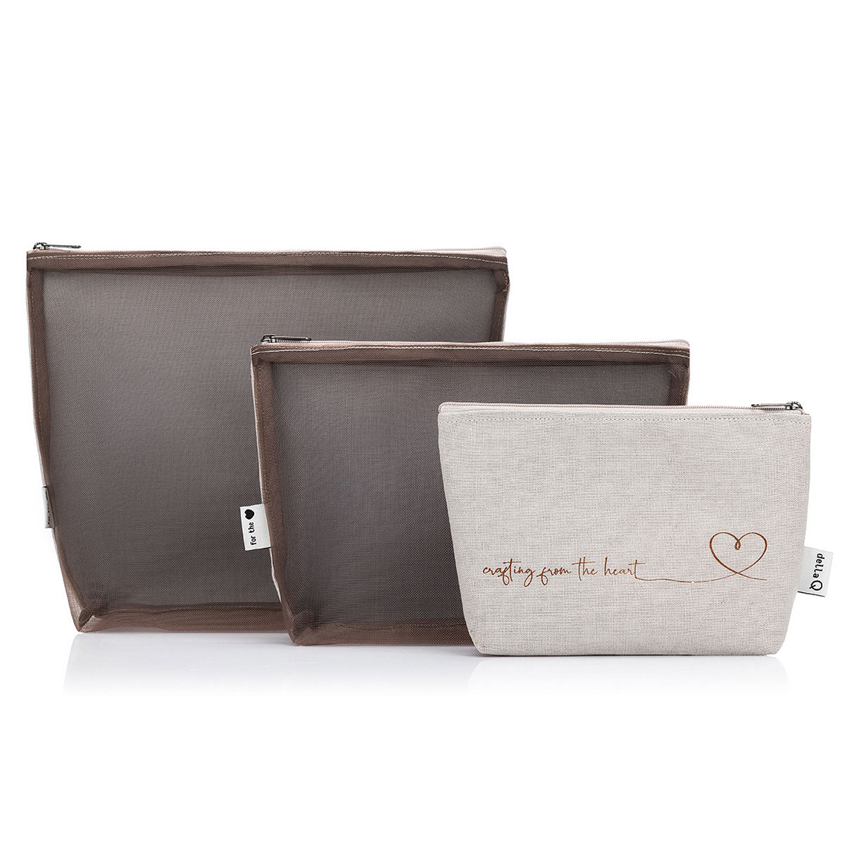 della Q Mesh + Zip Collection - 1123-1 - *Linen - Pebble - Extra Image