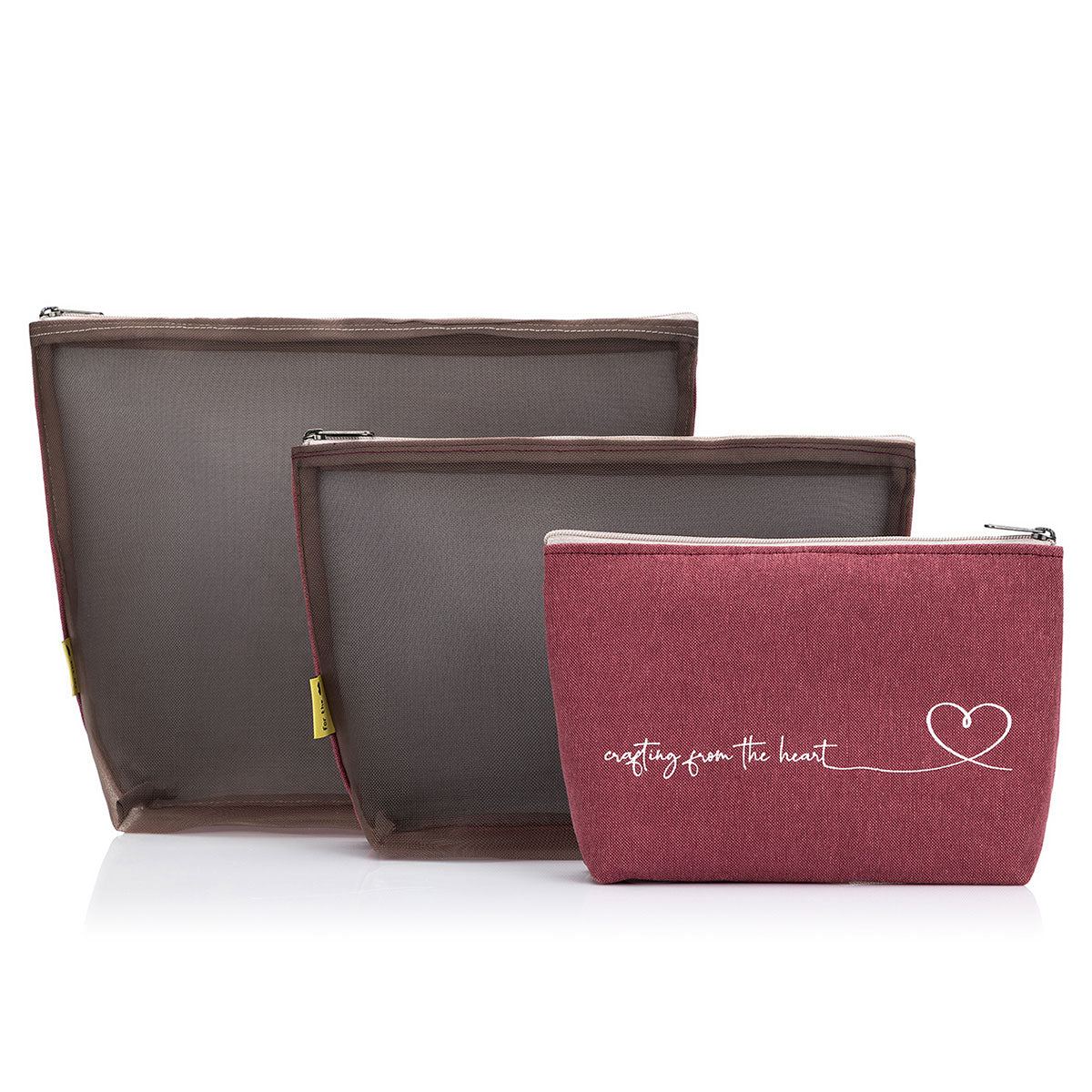 della Q Mesh + Zip Collection - 1123-1 - *Linen - Wine - Extra Image