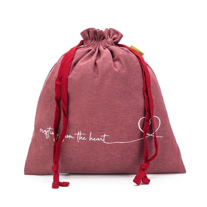 della Q Small Eden Project Bag - 115-1 - *Linen - Wine - Extra Image