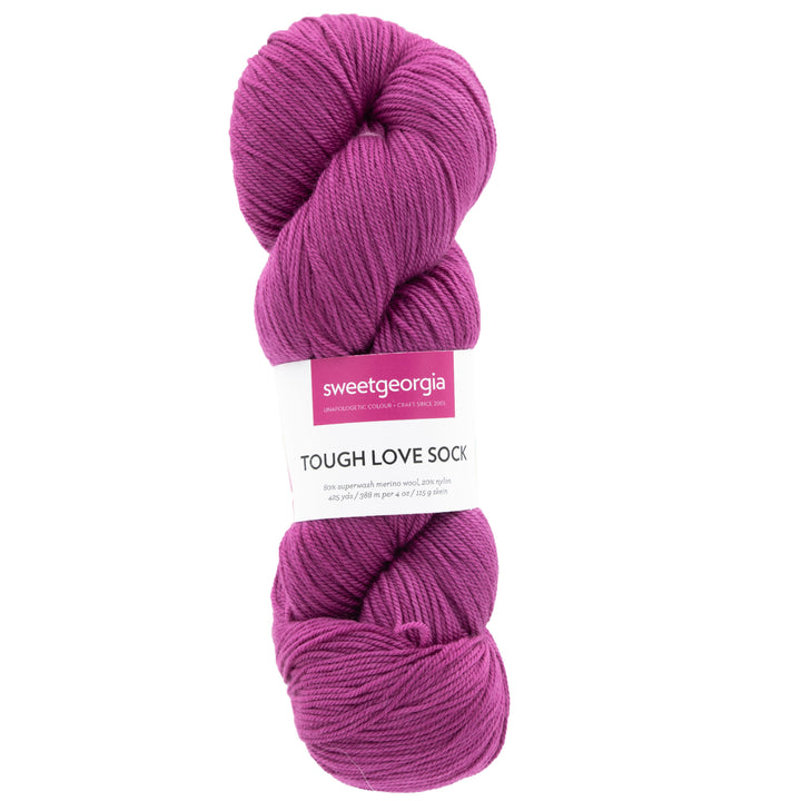 SweetGeorgia Tough Love Sock Yarn - Dark Orchid - Zoom Image