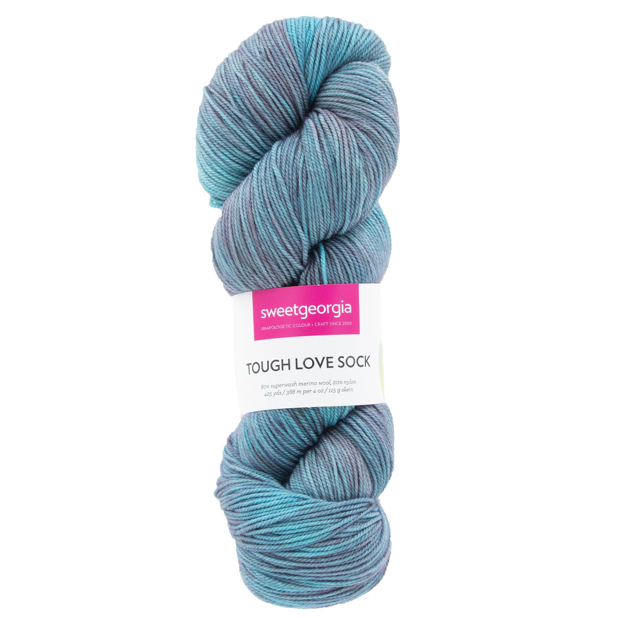 SweetGeorgia Tough Love Sock Yarn - Stormy Night - Zoom Image