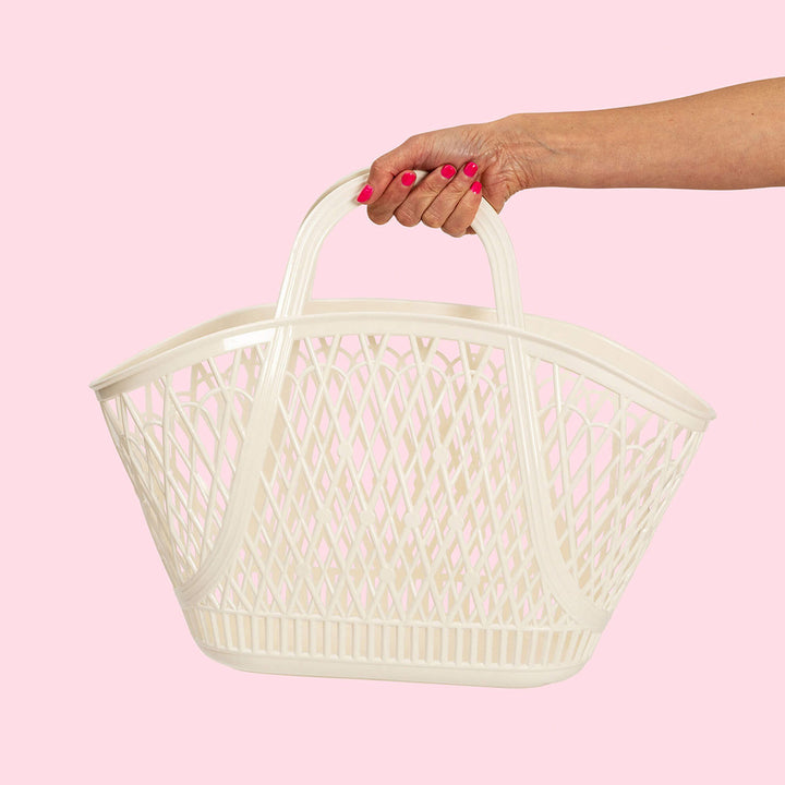 Sun Jellies Betty Basket - Cream - Extra Image