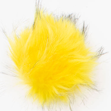 Jimmy Beans Wool Faux Fur Pom Poms w Snap - Yellow - Zoom Image