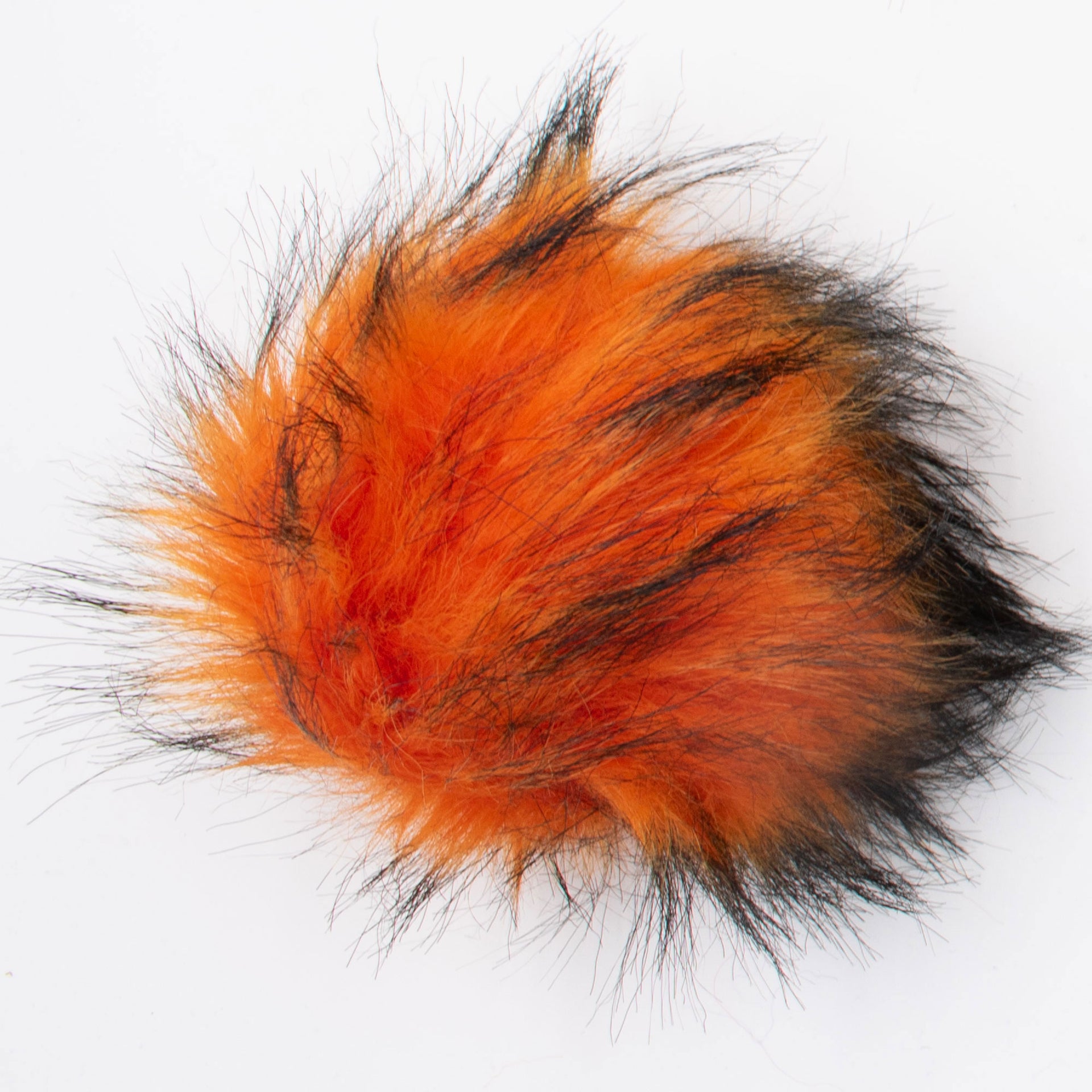 Jimmy Beans Wool Faux Fur Pom Poms w Snap - Orange - Zoom Image