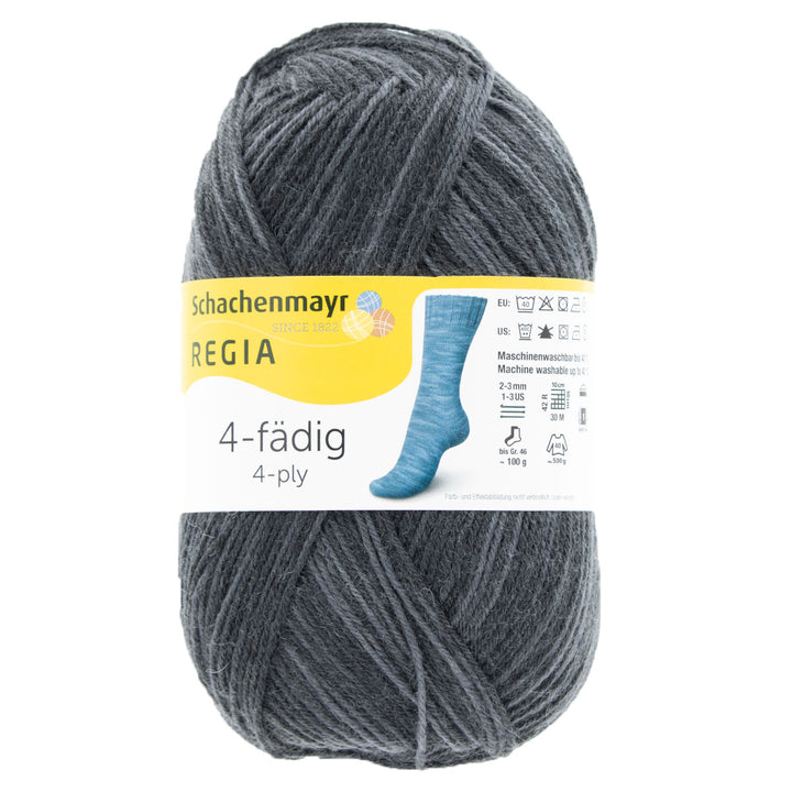 REGIA 4-Ply Color Yarn - 1933 - Black - Extra Image