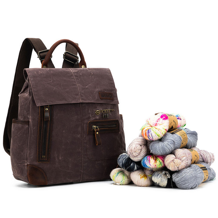 della Q Maker's Midi Backpack - Cocoa - Extra Image