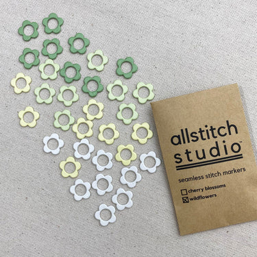 Allstitch Studio Seamless Stitch Markers - Large - Wildflowers - Zoom Image